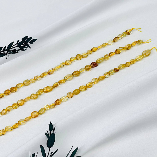 Бусины для украшений из Цитрина (галтовка), Артикул: 092074 - изображение товара №3