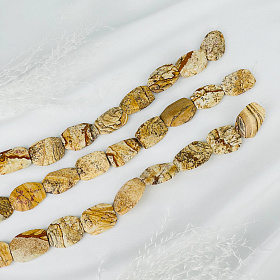 Бусины для украшений из песочной Яшмы