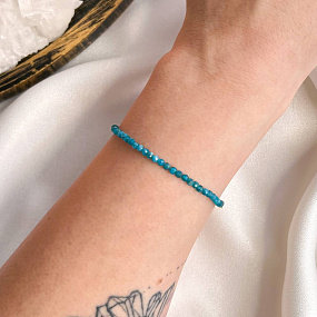 Браслет из Апатита огранка, Артикул: 097325 - изображение товара №3