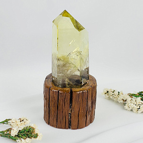 Кристалл из Цитрина на подставке, Артикул: 113385 - изображение товара №2