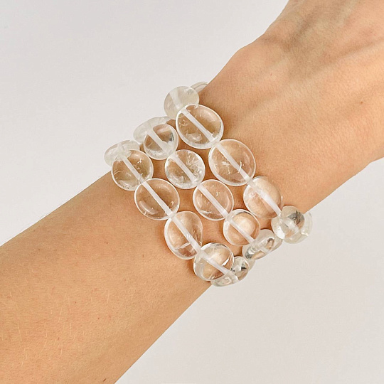 Бусины для украшений из Горного Хрусталя (галтовка), Артикул: 064395 - изображение товара №1