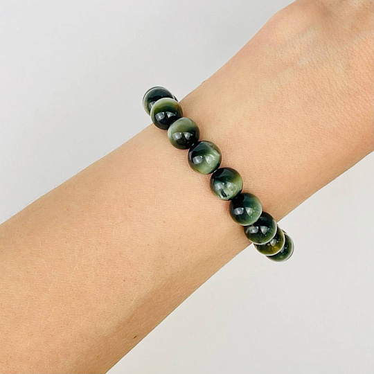 Браслет из Соколиного глаза, Артикул: 074310 - изображение товара №1