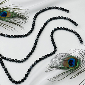 Бусины для украшений из полосатого Агата (45 бусин), Артикул: 051703 - изображение товара №3