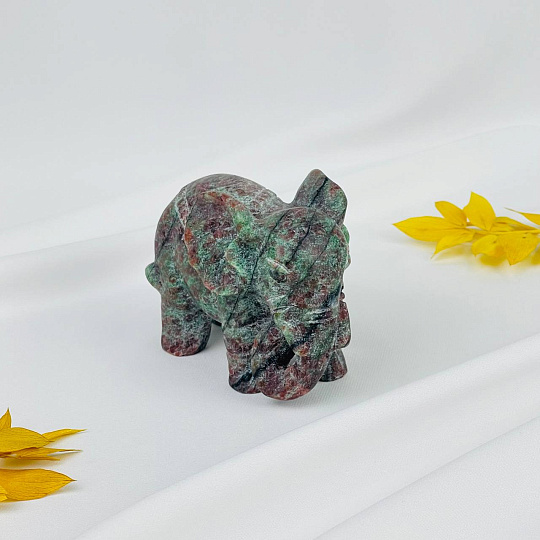 Фугурка резная Слон из Яшмы, Артикул: 116547 - изображение товара №2