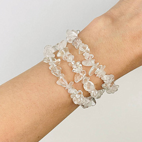 Бусины для украшений из Горного Хрусталя крошка