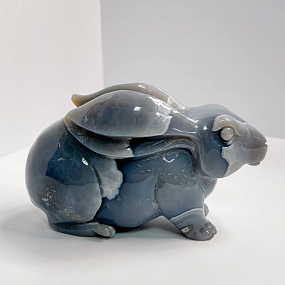 Кролик резной из Агата с жеодой, Артикул: 096869 - изображение товара №3