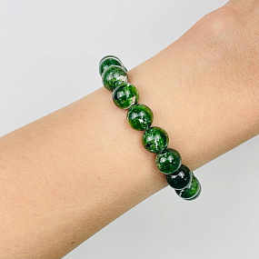 Браслет Хромдиопсид, Артикул: 073097 - изображение товара №1