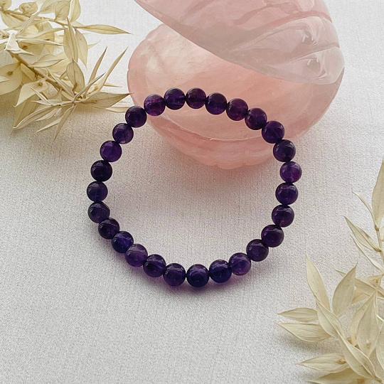 Браслет из Аметиста "В", Артикул: 099901 - изображение товара №1