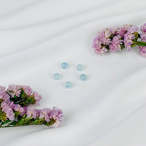 Бусины для украшений из Аквамарина (5 шт), Артикул: 116489 - изображение товара №1