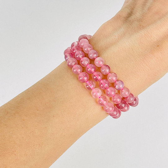 Бусины для украшений из мадагаскарского Розового кварца, Артикул: 084196 - изображение товара №2