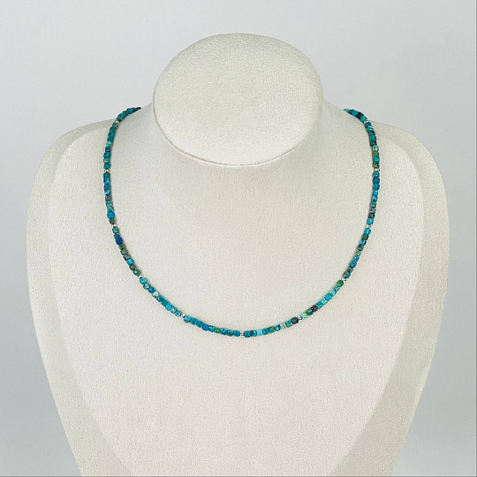 Колье из Хризоколлы, Артикул: 116826 - изображение товара №1