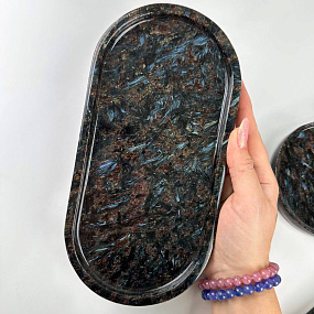 Блюдо из Арфведсонита (Нуумит), Артикул: 117113 - изображение товара №3