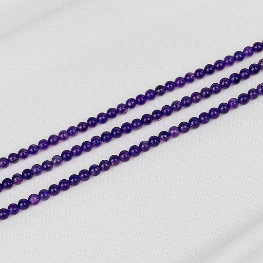 Бусины для украшений из Аметиста (90 бусин), Артикул: 091821 - изображение товара №1