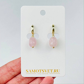Серьги из Морганита