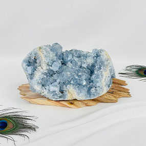 Друза Целестина на подставке, Артикул: 117679 - изображение товара №2