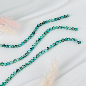 Бусины для украшений из Хризоколлы (45 бусин)