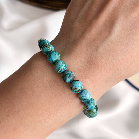 Браслет из Хризоколлы, Артикул: 098620 - изображение товара №2