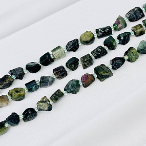 Бусины для украшений из необработанного Турмалина