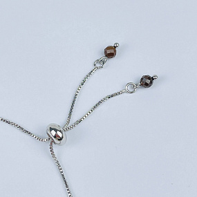 Браслет (Манипура) регулируемый из Цитрина, Кальцита и Тигрового глаза, Артикул: 117968 - изображение товара №3