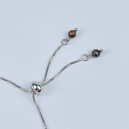 Браслет (Манипура) регулируемый из Цитрина, Кальцита и Тигрового глаза, Артикул: 117968 - изображение товара №3