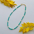 Чокер из Амазонита и Жемчуга