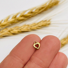 Подвеска "Сердце" (1 шт), Артикул: 101651 - изображение товара №2