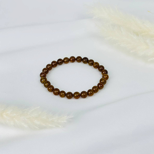 Браслет из Граната (Гроссуляр), Артикул: 115921 - изображение товара №3