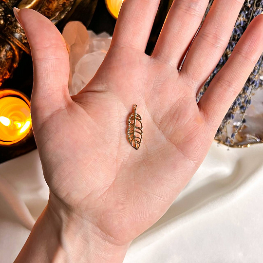 Подвеска "Лист" (1 шт), Артикул: 098545 - изображение товара №2