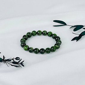 Браслет из Хромдиопсида, Артикул: 098889 - изображение товара №2