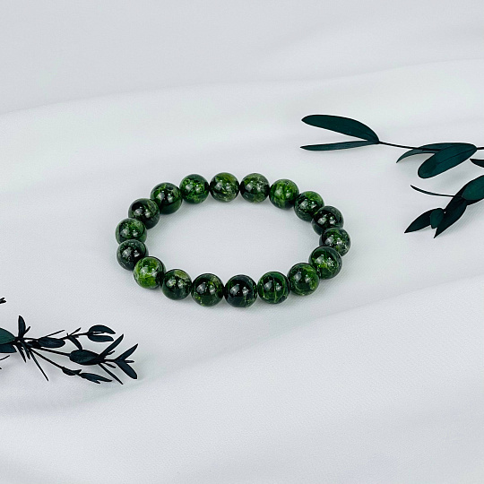 Браслет из Хромдиопсида, Артикул: 098889 - изображение товара №2