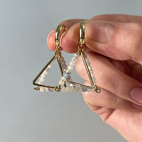 Серьги из Берилла микс