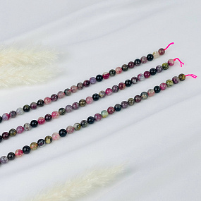 Бусины для украшений из Турмалина микс (48 бусин), Артикул: 084859 - изображение товара №3