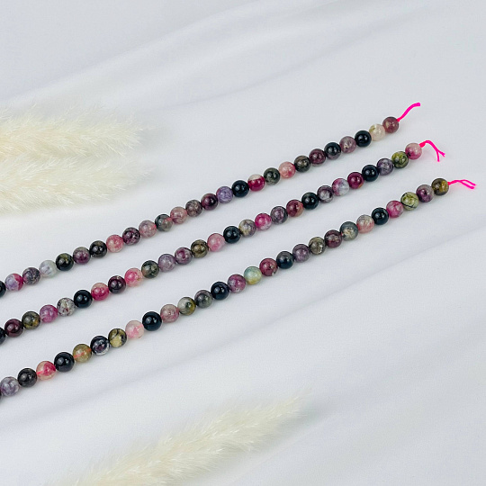 Бусины для украшений из Турмалина микс (48 бусин), Артикул: 084859 - изображение товара №3