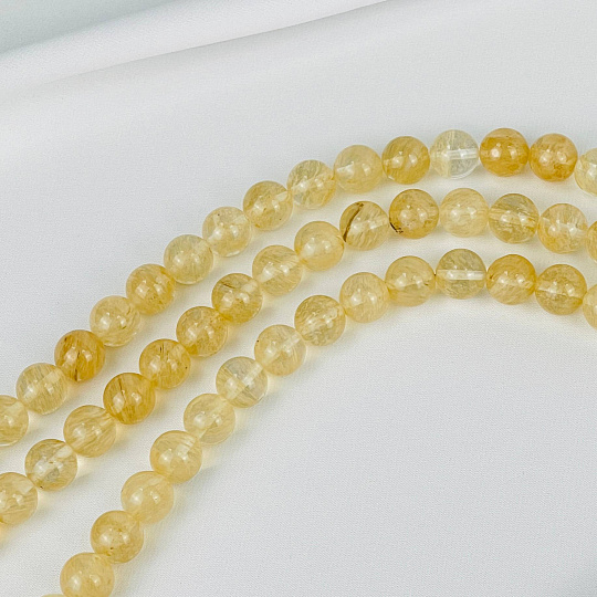 Бусины для украшений из Кварца (34 бусины), Артикул: 084830 - изображение товара №1