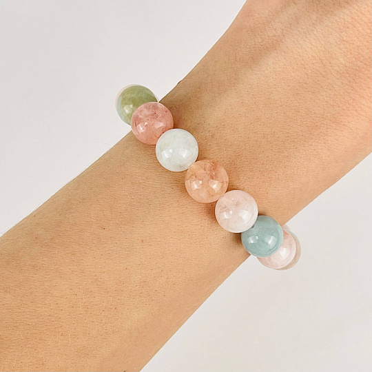 Браслет из Берилла микс, Артикул: 079685 - изображение товара №2