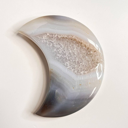 Месяц из Агата с жеодой, Артикул: 095769 - изображение товара №2