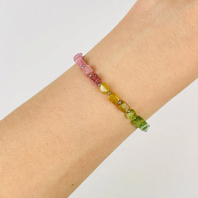 Браслет из Турмалина микс, Артикул: 115652 - изображение товара №2