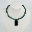 Колье из Малахита и Обсидиана