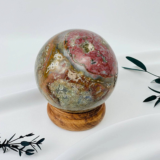 Шар из океанической Яшмы, Артикул: 086063 - изображение товара №1