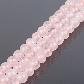 Бусины для украшений из Розового кварца (32 бусины)