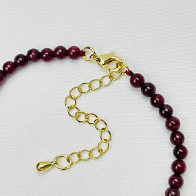 Браслет из Граната (Пироп), Артикул: 084557 - изображение товара №4