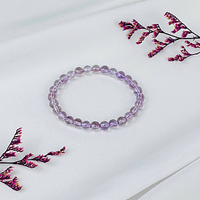 Браслет из лавандового Аметиста, Артикул: 117916 - изображение товара №2