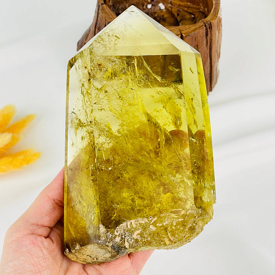 Кристалл из Цитрина на подставке, Артикул: 113384 - изображение товара №2