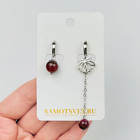 Серьги из Розового Турмалина