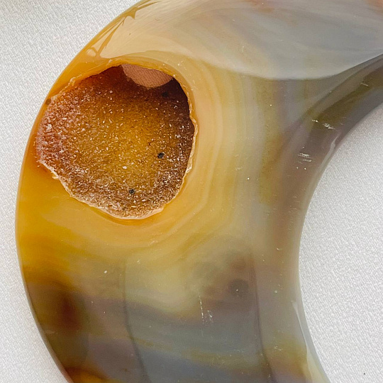 Месяц из Агата с жеодой, Артикул: 099230 - изображение товара №2