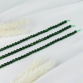 Бусины для украшений из Нефрита (48 бусин), Артикул: 087617 - изображение товара №3