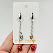 Серьги длинные из Коралла