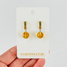 Серьги из Цитрина