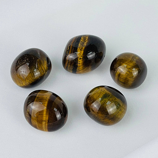 Галтовка из Тигрового глаза (10 шт), Артикул: 118051 - изображение товара №2
