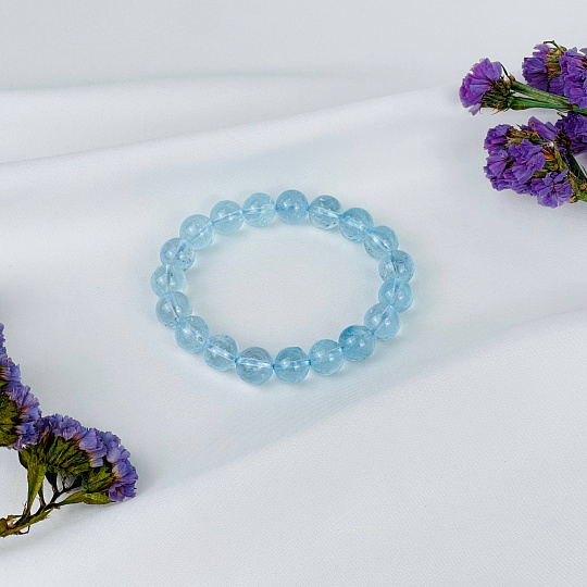 Браслет из голубого Топаза, Артикул: 117304 - изображение товара №2